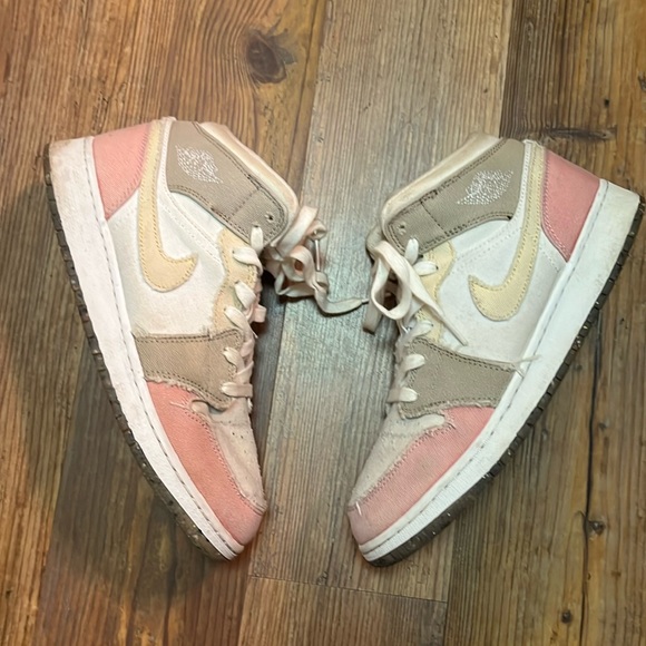 Jordan | Shoes | Nike Air Jordan Retro Mid Pastel Color Block Shoes ...